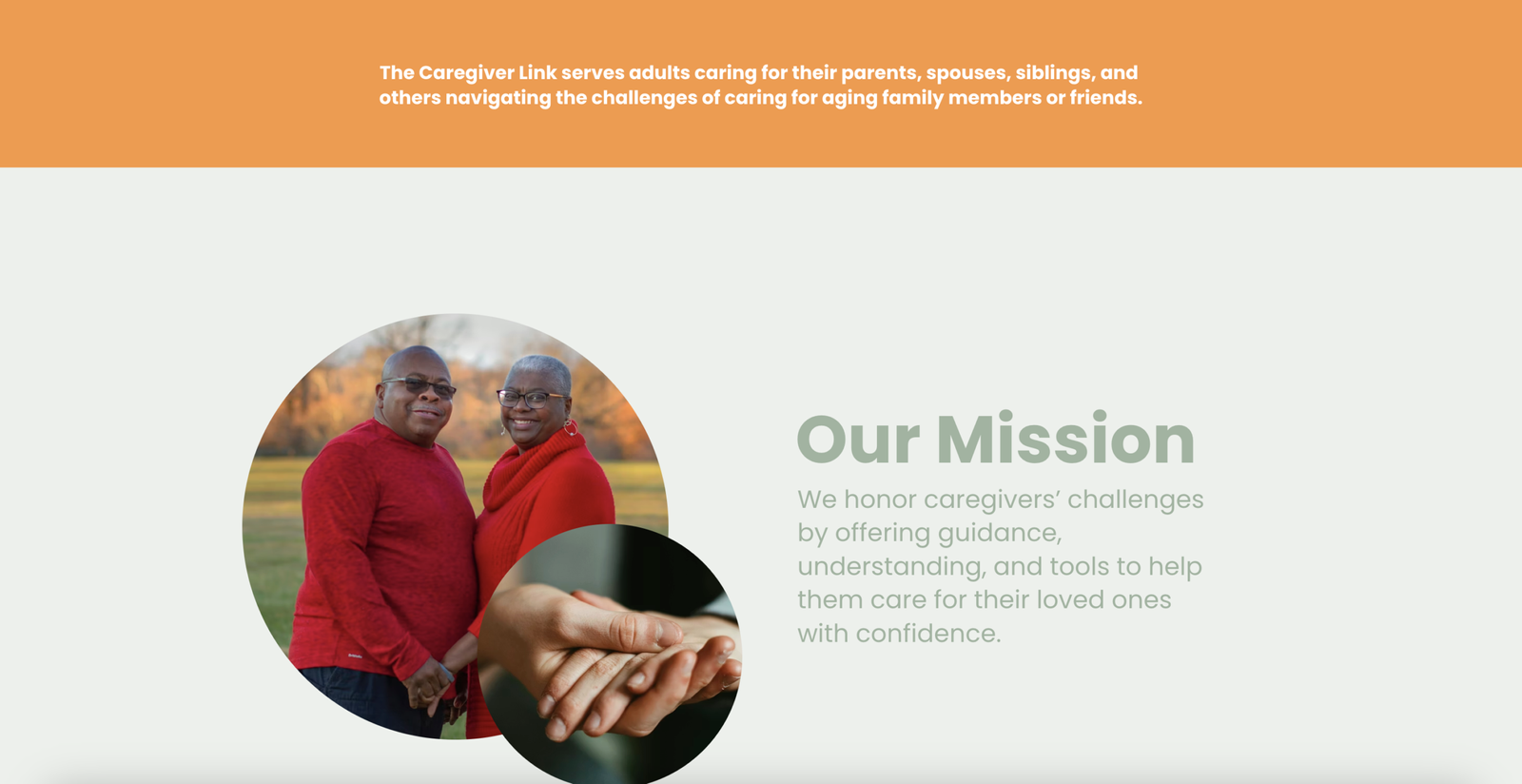 The Caregiver Link Website Screenshot 2