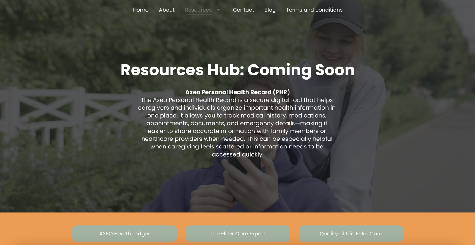 The Caregiver Link Website Screenshot 5