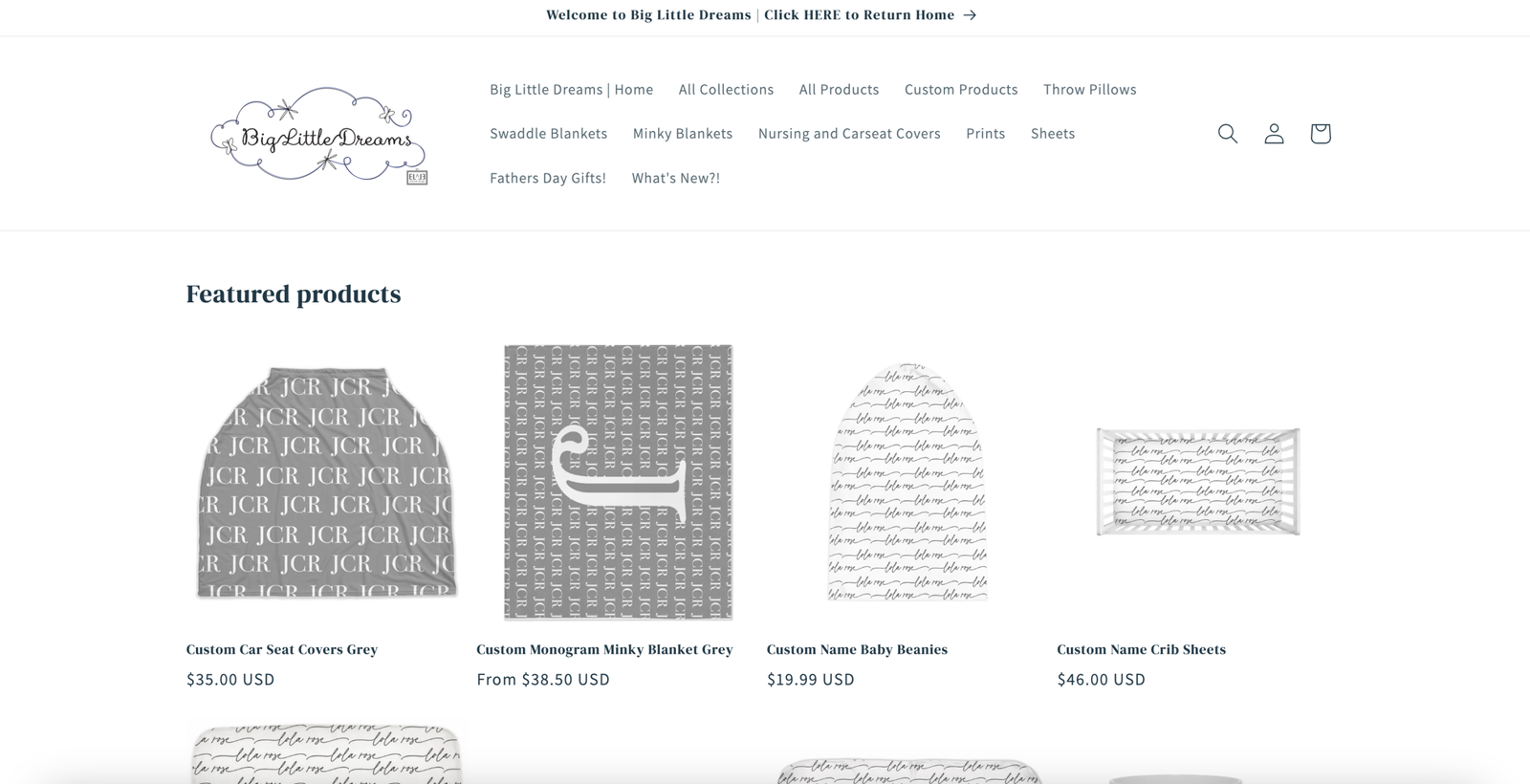 Big Little Dreams Website Screenshot 4