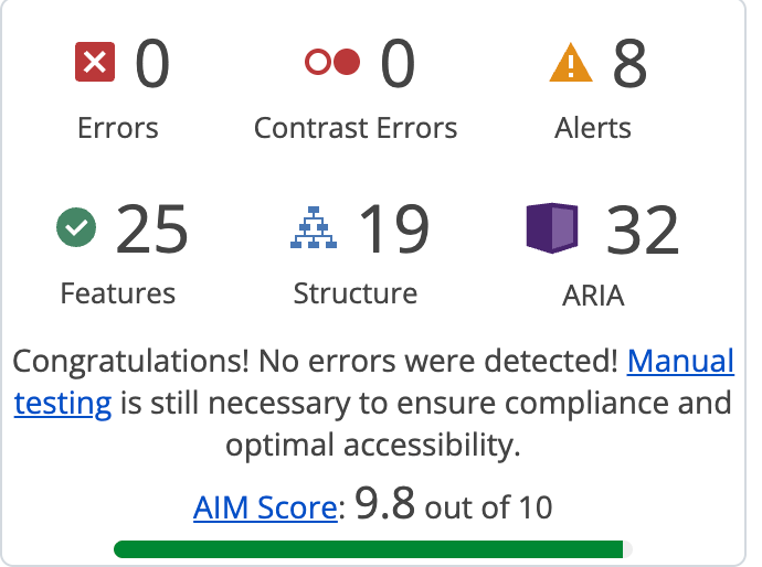Eleable ADA WCAG compliant website preview