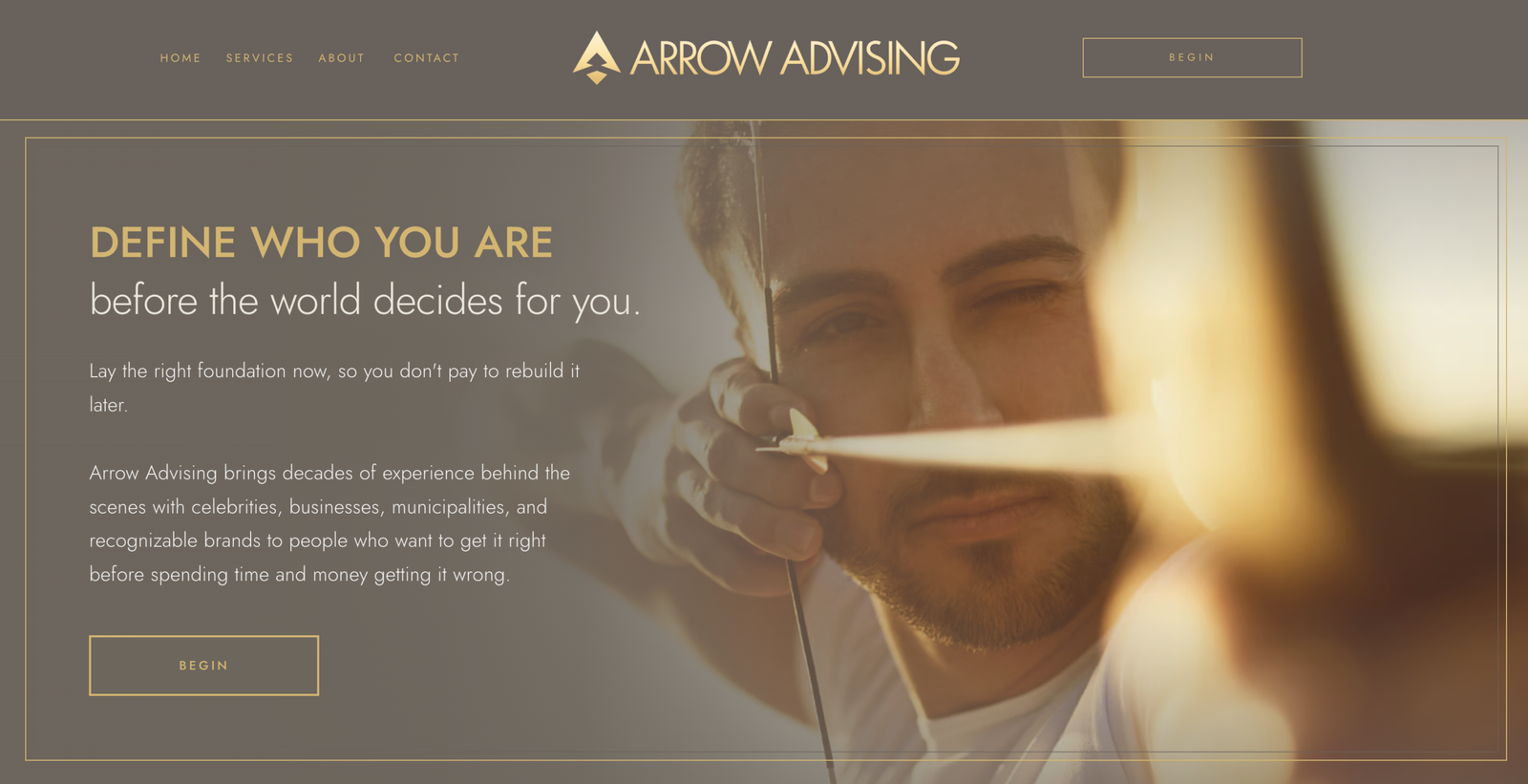 Branding and identity agency website